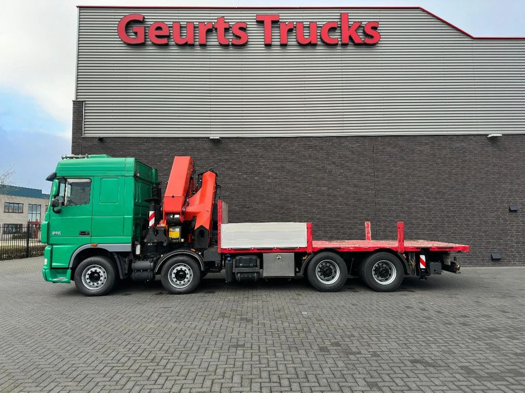 Crane truck, Dropside/ Flatbed truck DAF XF 105.510 8X4 + PALFINGER PK 65002-SH E POWER L: picture 7