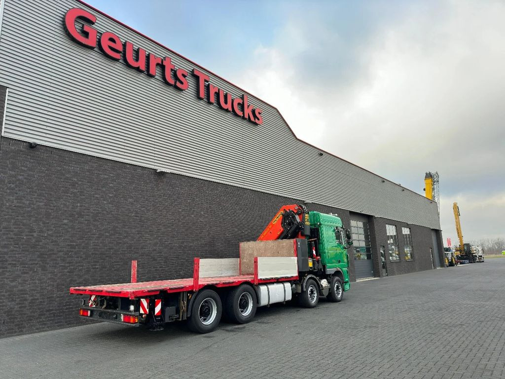 Crane truck, Dropside/ Flatbed truck DAF XF 105.510 8X4 + PALFINGER PK 65002-SH E POWER L: picture 11