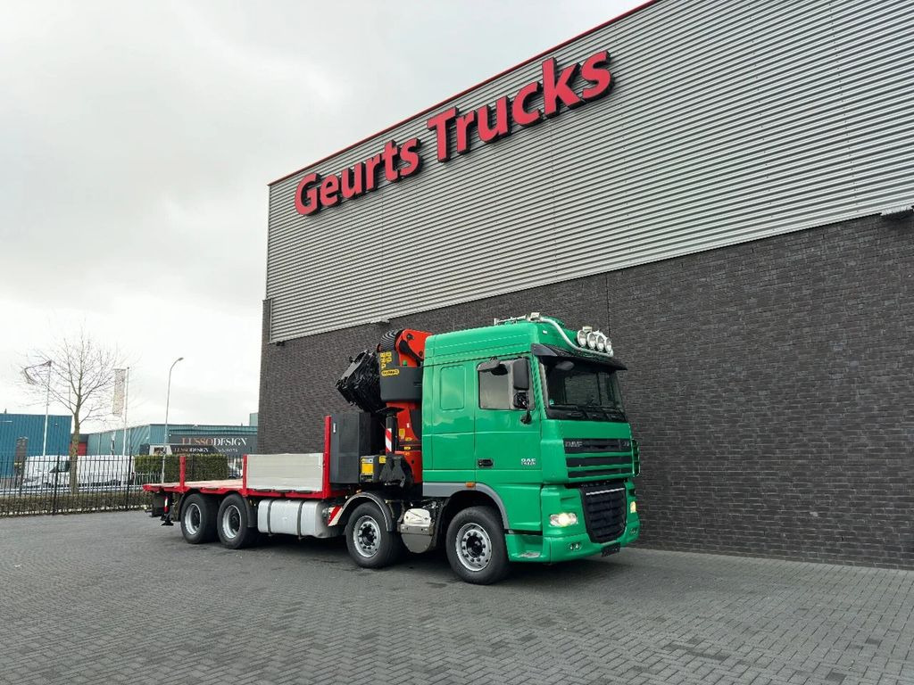 Crane truck, Dropside/ Flatbed truck DAF XF 105.510 8X4 + PALFINGER PK 65002-SH E POWER L: picture 12