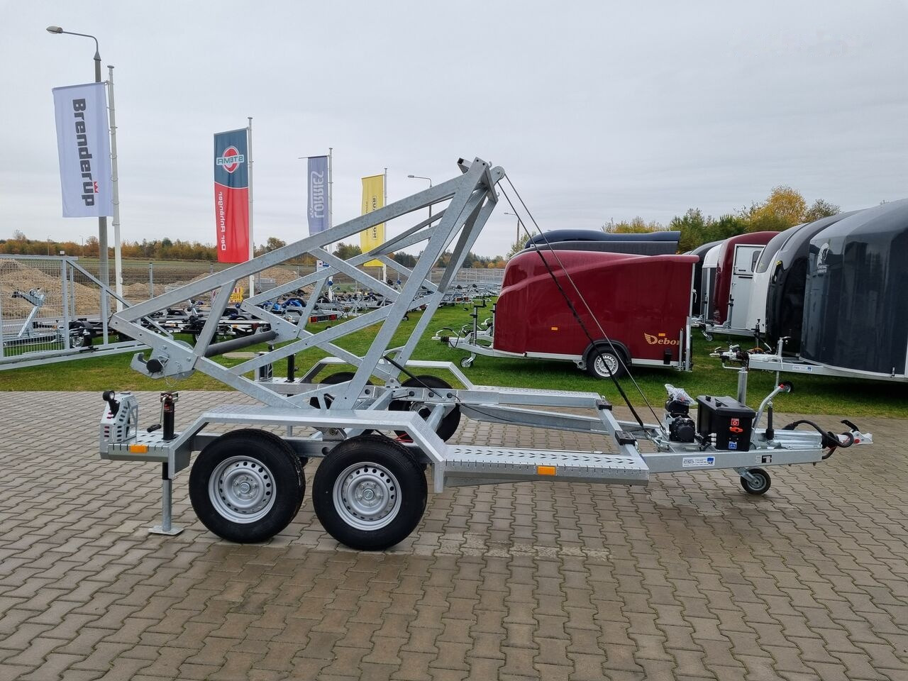 New Cable drum trailer TA-NO DRUM PRO electric winch / elektryczna wciągarka | 3500kg: picture 16