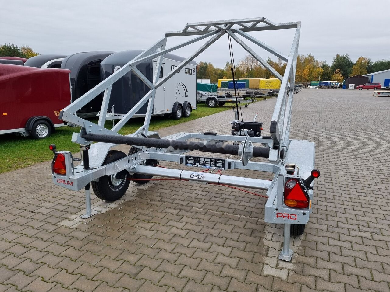 New Cable drum trailer TA-NO DRUM PRO electric winch / elektryczna wciągarka | 3500kg: picture 15