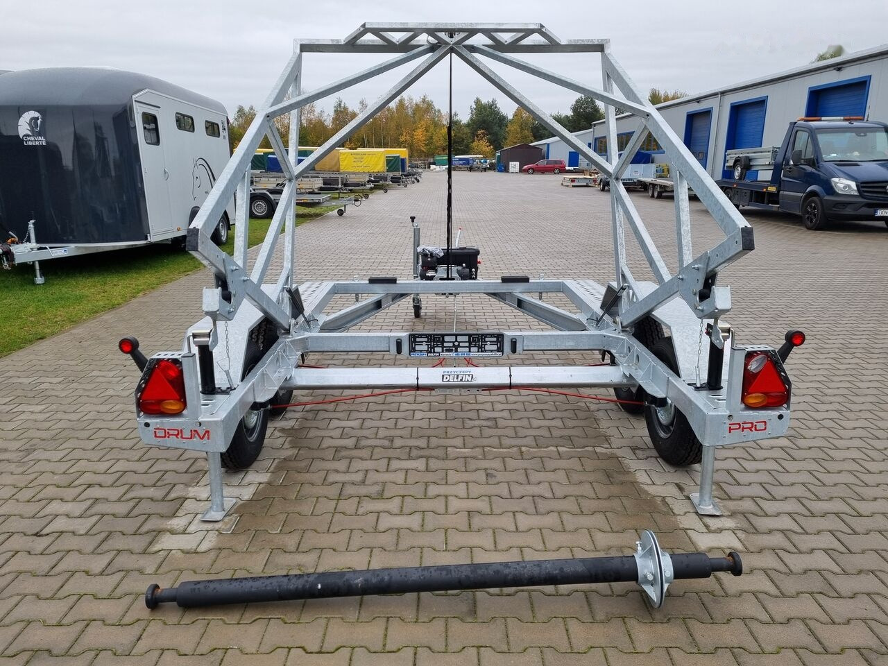 New Cable drum trailer TA-NO DRUM PRO electric winch / elektryczna wciągarka | 3500kg: picture 19