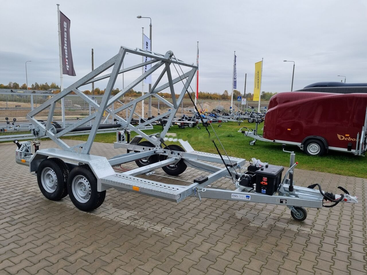 New Cable drum trailer TA-NO DRUM PRO electric winch / elektryczna wciągarka | 3500kg: picture 14