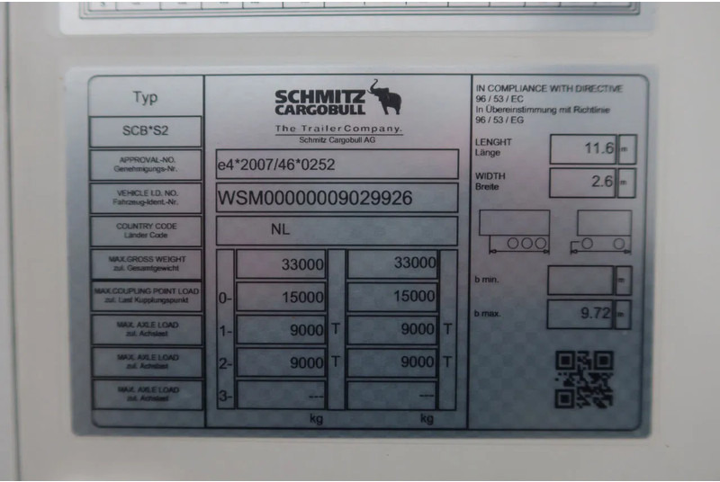 Closed box semi-trailer Schmitz Cargobull TGX 18.400 Trekker + Schitz city trailer + klep Dhollandia 2500 KG bed 1x: picture 16