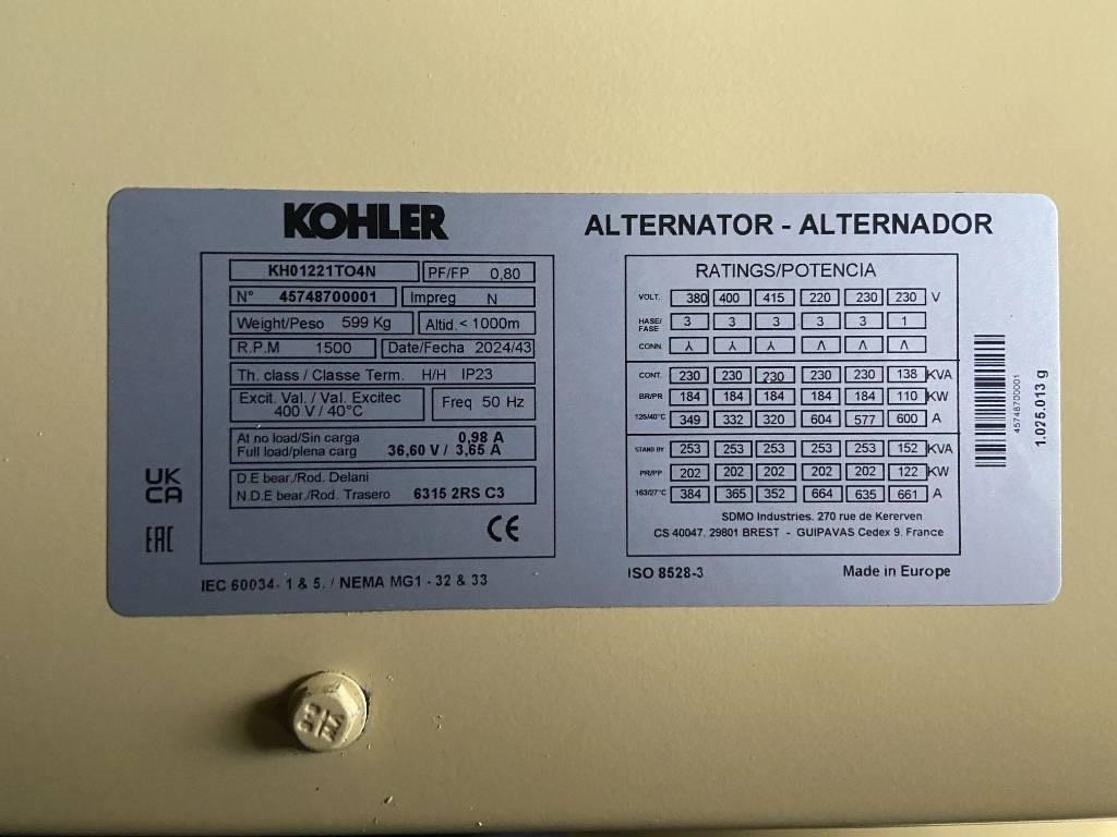 New Generator set Sdmo J220 - 220 kVA Generator - DPX-17110: picture 16