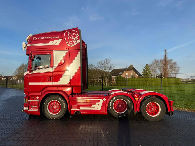 Tractor unit Scania R520 6X2/4, VOLLUCHT, SHOWTRUCK, LEER, RETARDER.: picture 9