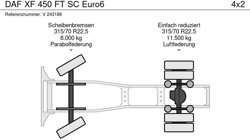 Tractor unit DAF XF 450 FT SC Euro6: picture 9
