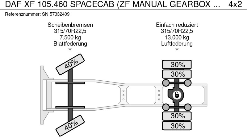 Leasing of DAF XF 105.460 SPACECAB (ZF MANUAL GEARBOX / MX-BRAKE / 870+430 LITER TANK / EURO 5 EEV / AIRCONDITIONING / FRIDGE) DAF XF 105.460 SPACECAB (ZF MANUAL GEARBOX / MX-BRAKE / 870+430 LITER TANK / EURO 5 EEV / AIRCONDITIONING / FRIDGE): picture 12