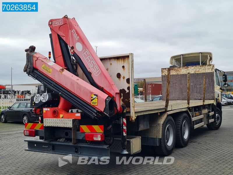 Dropside/ Flatbed truck, Crane truck DAF CF85.410 6X4 Fassi F155A.0.23 kran Cane Retarder Big-Axle Euro 5: picture 17