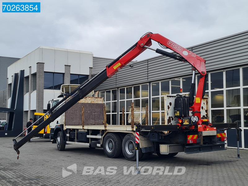 Dropside/ Flatbed truck, Crane truck DAF CF85.410 6X4 Fassi F155A.0.23 kran Cane Retarder Big-Axle Euro 5: picture 8