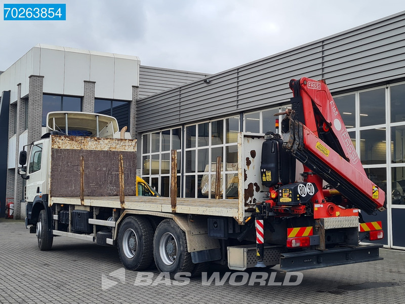 Dropside/ Flatbed truck, Crane truck DAF CF85.410 6X4 Fassi F155A.0.23 kran Cane Retarder Big-Axle Euro 5: picture 14