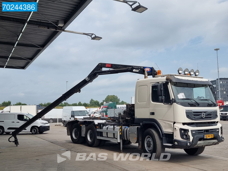 Hook lift truck, Crane truck Volvo FMX 460 6X6 HMF 1643-Z2 kran Crane VEB+ Hydrodrive Big-Axle Lenkachse: picture 10