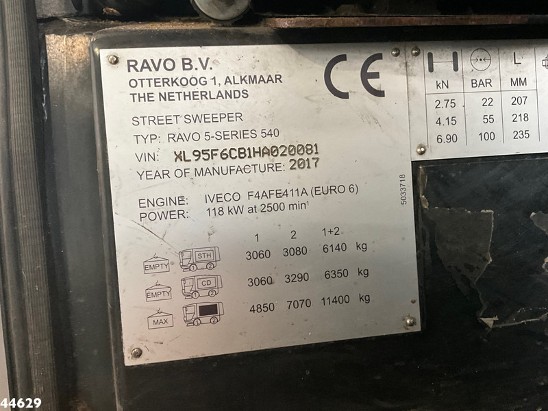 Road sweeper Ravo 540 CD Euro 6 with 3-rd brush: picture 20