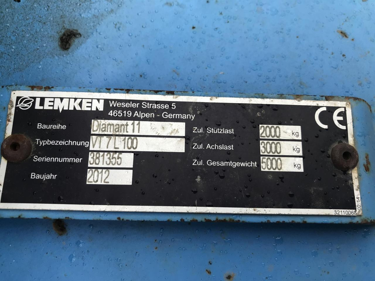 Plow Lemken DIAMANT 11 VT7L100: picture 8