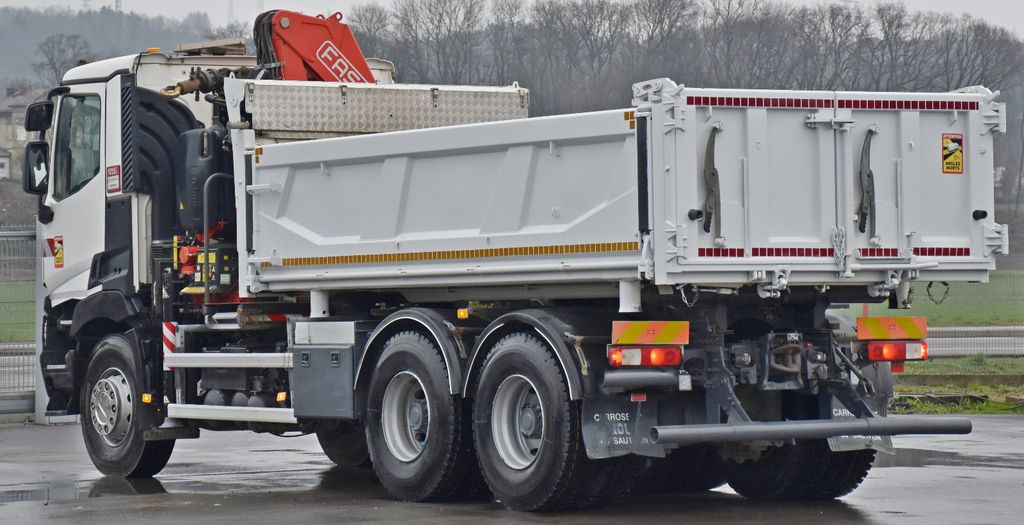 Crane truck, Tipper Renault C380 *KIPPER 5,10 m* FASSI F175A.0.22+FUNK /6x4: picture 8