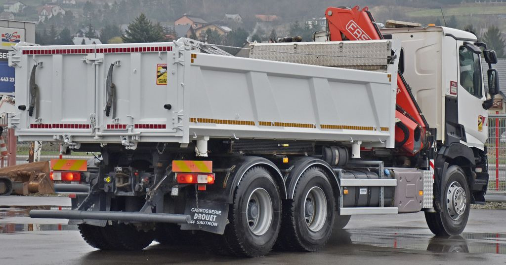 Crane truck, Tipper Renault C380 *KIPPER 5,10 m* FASSI F175A.0.22+FUNK /6x4: picture 7