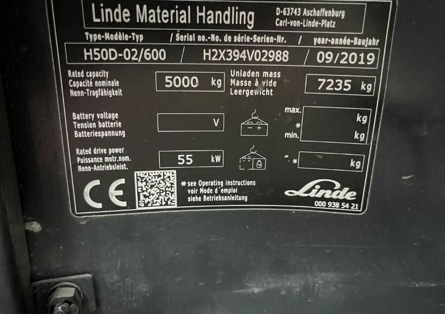 Leasing of  Linde H50D-02/600 Linde H50D-02/600: picture 8