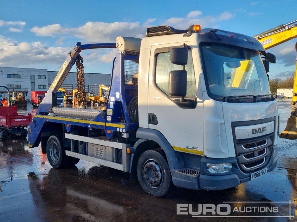 Skip loader truck 2019 DAF LF180: picture 7