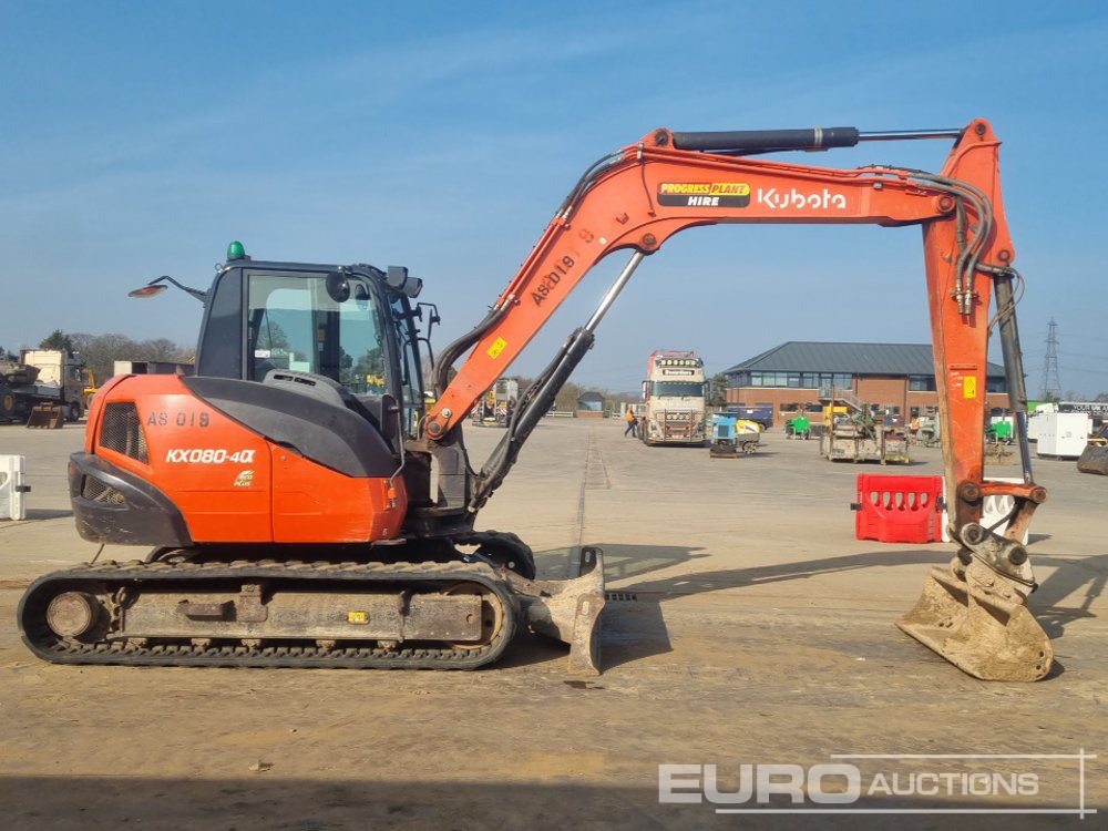 Mini excavator 2019 Kubota KX080-4A: picture 6