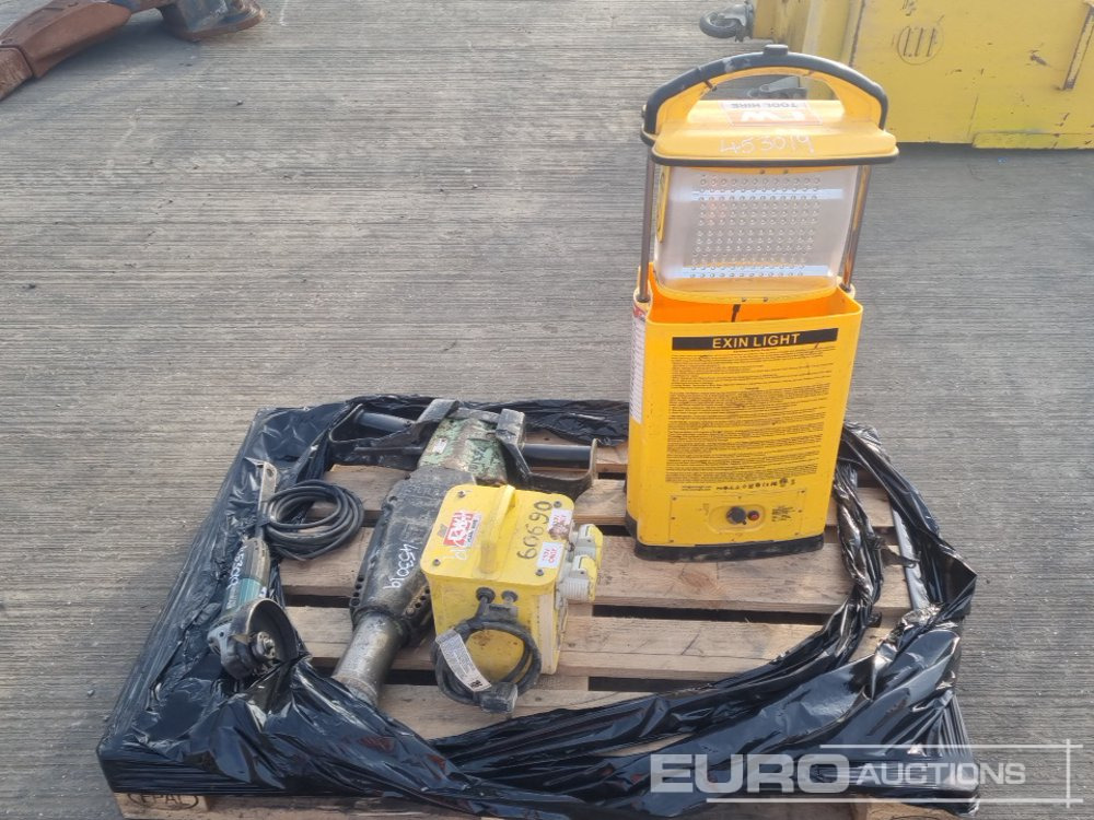 Construction equipment 240Volt Portable Light, 110Volt Transformer, 110Volt Grinder, Pneumatic Handheld Breaker: picture 6