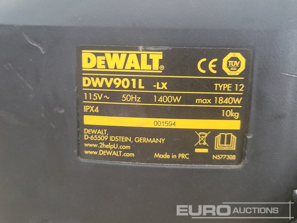 Construction equipment Dewalt DWV901L 110 Volt Industrial Vacuum Cleaner: picture 14