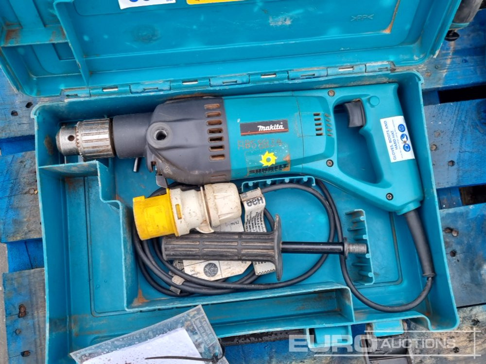 Construction equipment Makita 110Volt AVT HR5212C Hammer Drill, RP1801 Plunge Router, 9565P Angle Grinder, GA50 Angle Grinder, 8406 Core Drill (2 of): picture 14