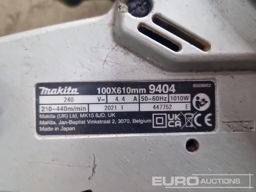 Construction equipment Makita 9404 240 Volt Belt Sander: picture 15