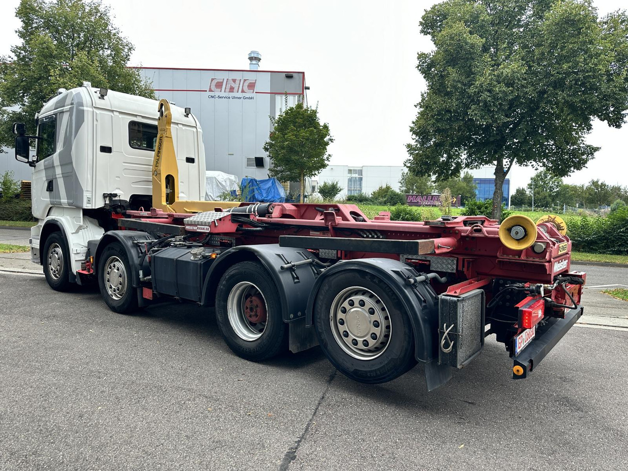 Dropside/ Flatbed truck, Crane truck Scania R 480 LB 8x2 | Palfinger PK 78.002-SH E | 100 t Schwerlast-Transportraupe | Abrollkipper: picture 26