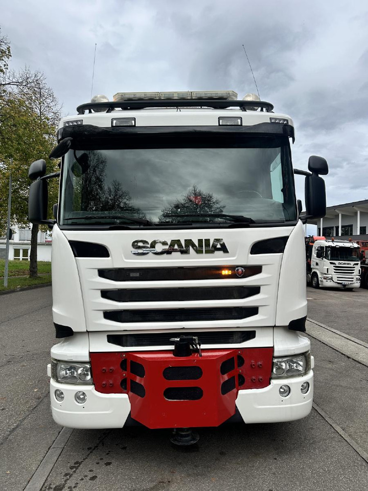 Dropside/ Flatbed truck, Crane truck Scania R 480 LB 8x2 | Palfinger PK 78.002-SH E | 100 t Schwerlast-Transportraupe | Abrollkipper: picture 7